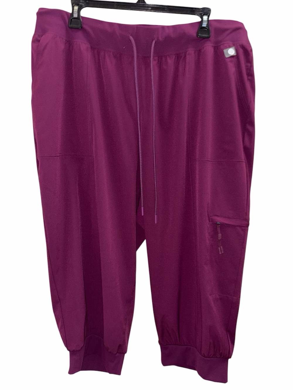 LIVI for Lane Bryant Cargo Capri Joggers 18/20 Plum EUC - Picture 4 of 11